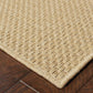HomeRoots 2’ x 4’ Solid Sand Beige Indoor Outdoor Scatter Rug