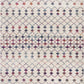 HomeRoots 2’ x 4’ White Modern Geometric Grid Area Rug