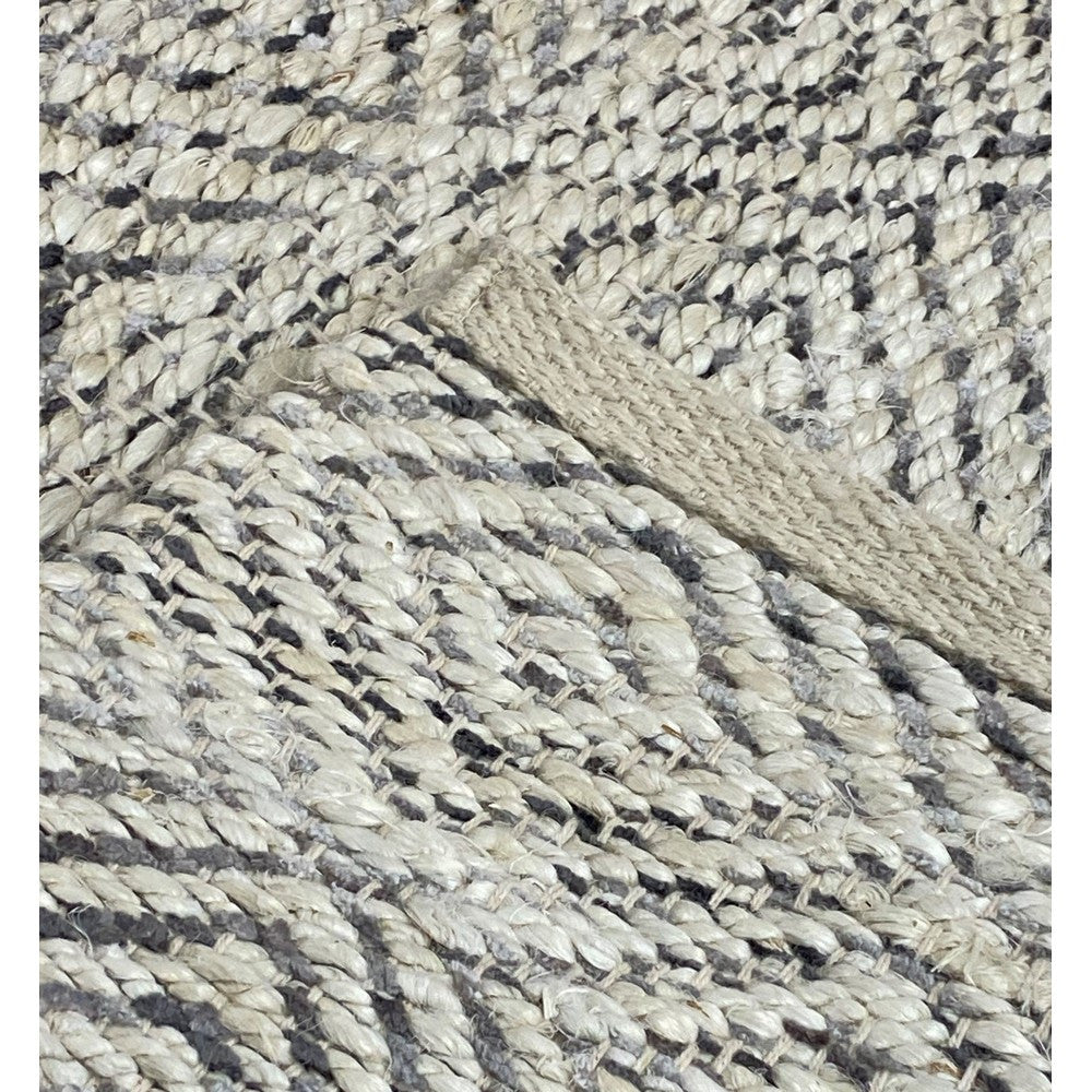 HomeRoots 2' x 5' Gray and White Diamonds Area Rug