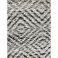 HomeRoots 2' x 5' Gray and White Diamonds Area Rug