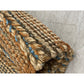 HomeRoots 2' x 5' Seafoam and Tan Braided Stripe Area Rug