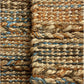 HomeRoots 2' x 5' Seafoam and Tan Braided Stripe Area Rug