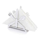 HomeRoots 2" x 5.5" x 5.5" Cutlery Napkin Holder With Buffed Finish