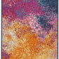 HomeRoots 2’ x 6’ Abstract Brights Sunburst Runner Rug