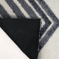 HomeRoots 2' x 6' Black and Gray Abstract Arrow Washable Runner Rug