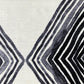 HomeRoots 2' x 6' Black and Gray Abstract Arrow Washable Runner Rug