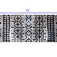 HomeRoots 2' x 6' Black and Gray Aztec Washable Runner Rug