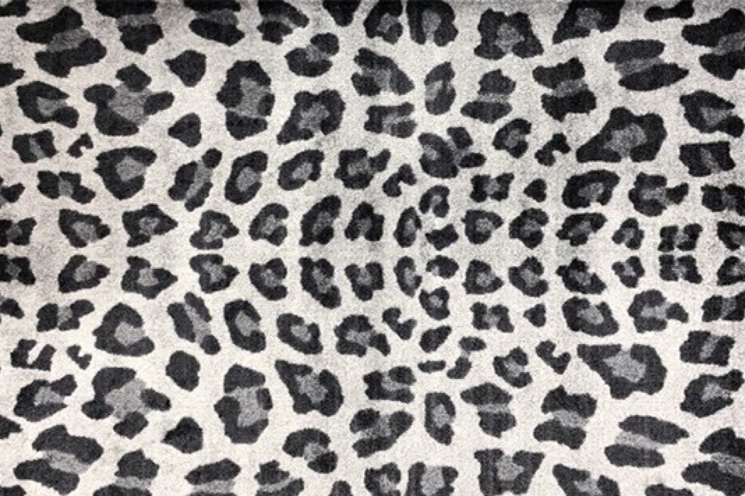 HomeRoots 2' x 6' Black and Gray Cheetah Washable Runner Rug
