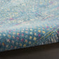 HomeRoots 2' x 6' Blue Distressed Medallion Runner Rug