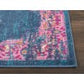 HomeRoots 2’ x 6’ Blue and Pink Medallion Runner Rug