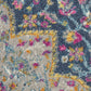 HomeRoots 2' x 6' Blue and Pink Medallion Runner Rug