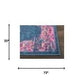 HomeRoots 2’ x 6’ Blue and Pink Medallion Runner Rug