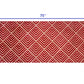 HomeRoots 2' x 6' Deep Red and Tan Arrow Geo Washable Runner Rug