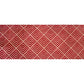 HomeRoots 2' x 6' Deep Red and Tan Arrow Geo Washable Runner Rug