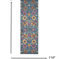 HomeRoots 2' x 6’ Denim Blue Distressed Runner Rug With Florals Finish