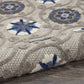 HomeRoots 2' x 6' Gray and Blue Indoor Outdoor Runner Rug