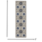 HomeRoots 2' x 6' Gray and Blue Indoor Outdoor Runner Rug