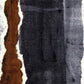 HomeRoots 2' x 6' Gray and Brown Abstract Southwest Washable Runner Rug