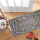 HomeRoots 2' x 6' Gray and Brown Cheetah Washable Runner Rug