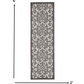 HomeRoots 2' x 6' Gray and Charcoal Indoor Outdoor Runner Rug