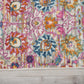 HomeRoots 2' x 6' Gray and Pink Distressed Runner Rug
