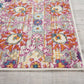 HomeRoots 2' x 6' Gray and Pink Distressed Runner Rug