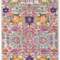 HomeRoots 2' x 6' Gray and Pink Distressed Runner Rug