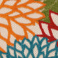 HomeRoots 2’ x 6’ Green Indoor Outdoor Runner Rug With Floral Finish