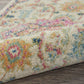 HomeRoots 2' x 6' Ivory and Pink Medallion Runner Rug