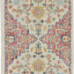 HomeRoots 2' x 6' Ivory and Pink Medallion Runner Rug