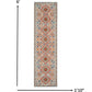 HomeRoots 2' x 6' Ivory and Red Diamonds Runner Rug