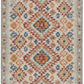 HomeRoots 2' x 6' Ivory and Red Diamonds Runner Rug