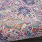 HomeRoots 2' x 6' Light Gray and Pink Medallion Runner Rug