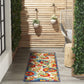 HomeRoots 2’ x 6’ Mediterra Indoor Outdoor Runner Rug