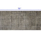 HomeRoots 2' x 6' Modern Geo Lines in Squares Washable Runner Rug