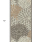 HomeRoots 2’ x 6’ Natural and Gray Indoor Outdoor Runner Rug