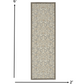 HomeRoots 2' x 6' Natural and Gray Indoor Outdoor Runner Rug