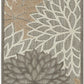 HomeRoots 2’ x 6’ Natural and Gray Indoor Outdoor Runner Rug
