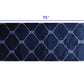 HomeRoots 2' x 6' Navy Nautical Knots Washable Runner Rug