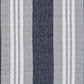 HomeRoots 2' x 6' Navy and Ivory Striped Runner Rug