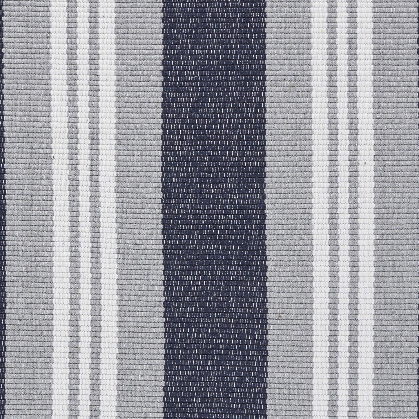 HomeRoots 2' x 6' Navy and Ivory Striped Runner Rug
