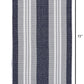 HomeRoots 2' x 6' Navy and Ivory Striped Runner Rug