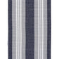 HomeRoots 2' x 6' Navy and Ivory Striped Runner Rug