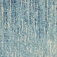 HomeRoots 2' x 6' Navy and Light Blue Abstract Runner Rug