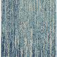 HomeRoots 2' x 6' Navy and Light Blue Abstract Runner Rug