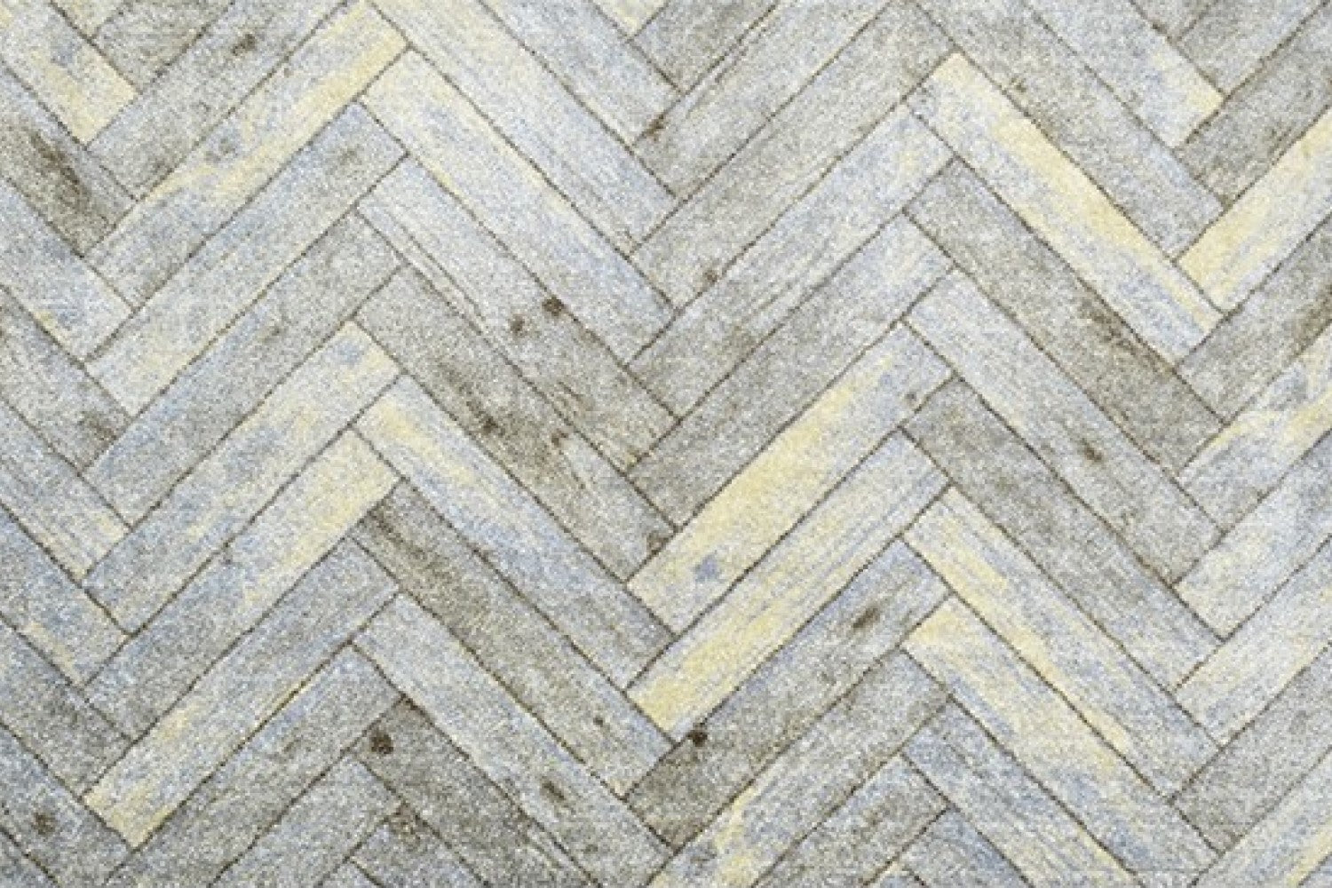 HomeRoots 2' x 6' Rustic Gray Herringbone Washable Runner Rug