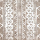 HomeRoots 2' x 6' Sandy Tan and White Zigs and Zags Washable Runner Rug