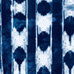 HomeRoots 2' x 6' Shades of Blue Abstract Stripes Washable Runner Rug