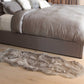 HomeRoots 2' x 6' Sheepskin Double Area Rug in Gray Finish
