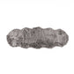 HomeRoots 2' x 6' Sheepskin Double Area Rug in Gray Finish